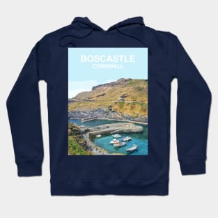 Boscastle Cornwall art gift. Hoodie